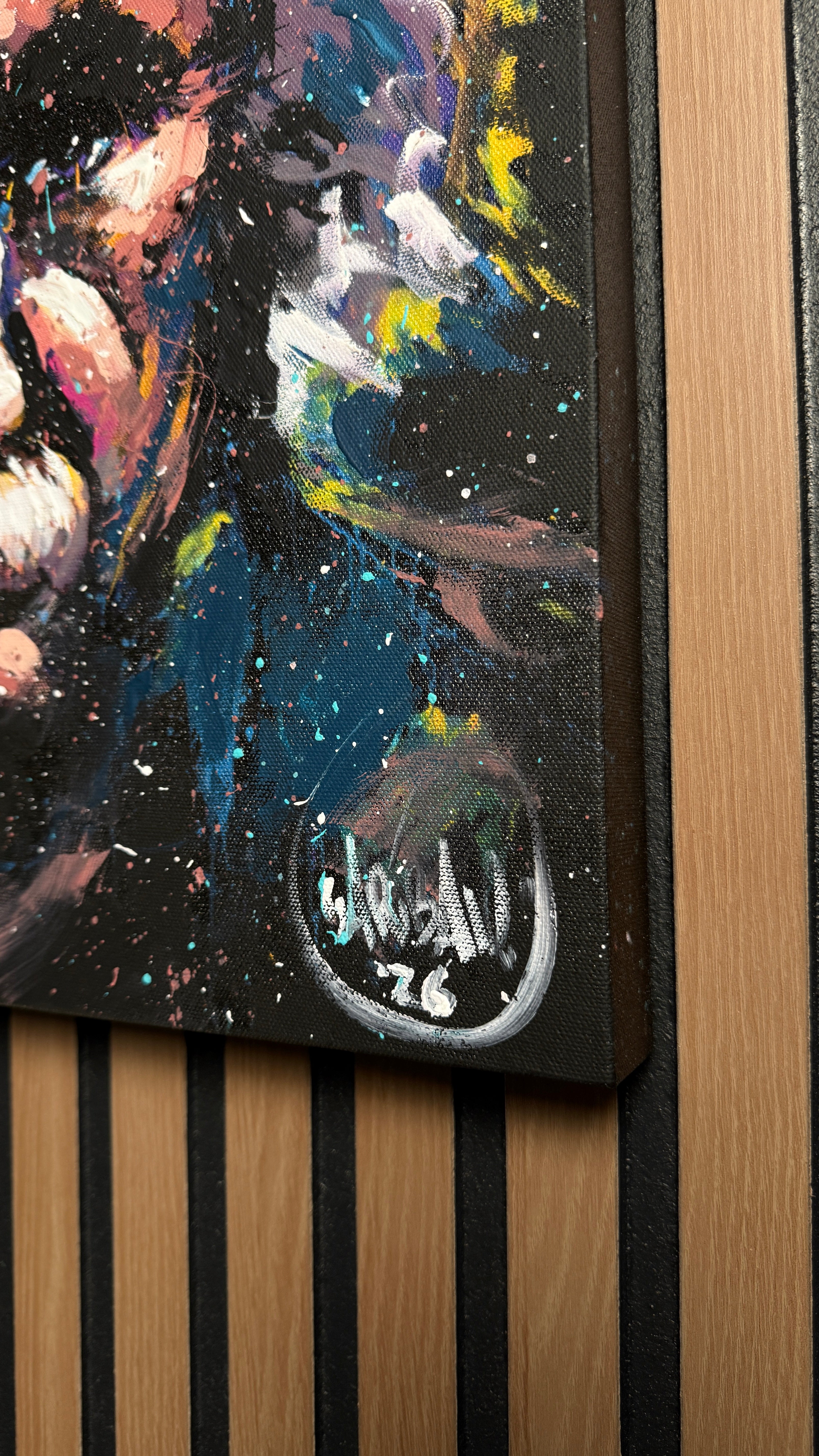 Colorful Mind - Original Hand Embellished Canvas Print