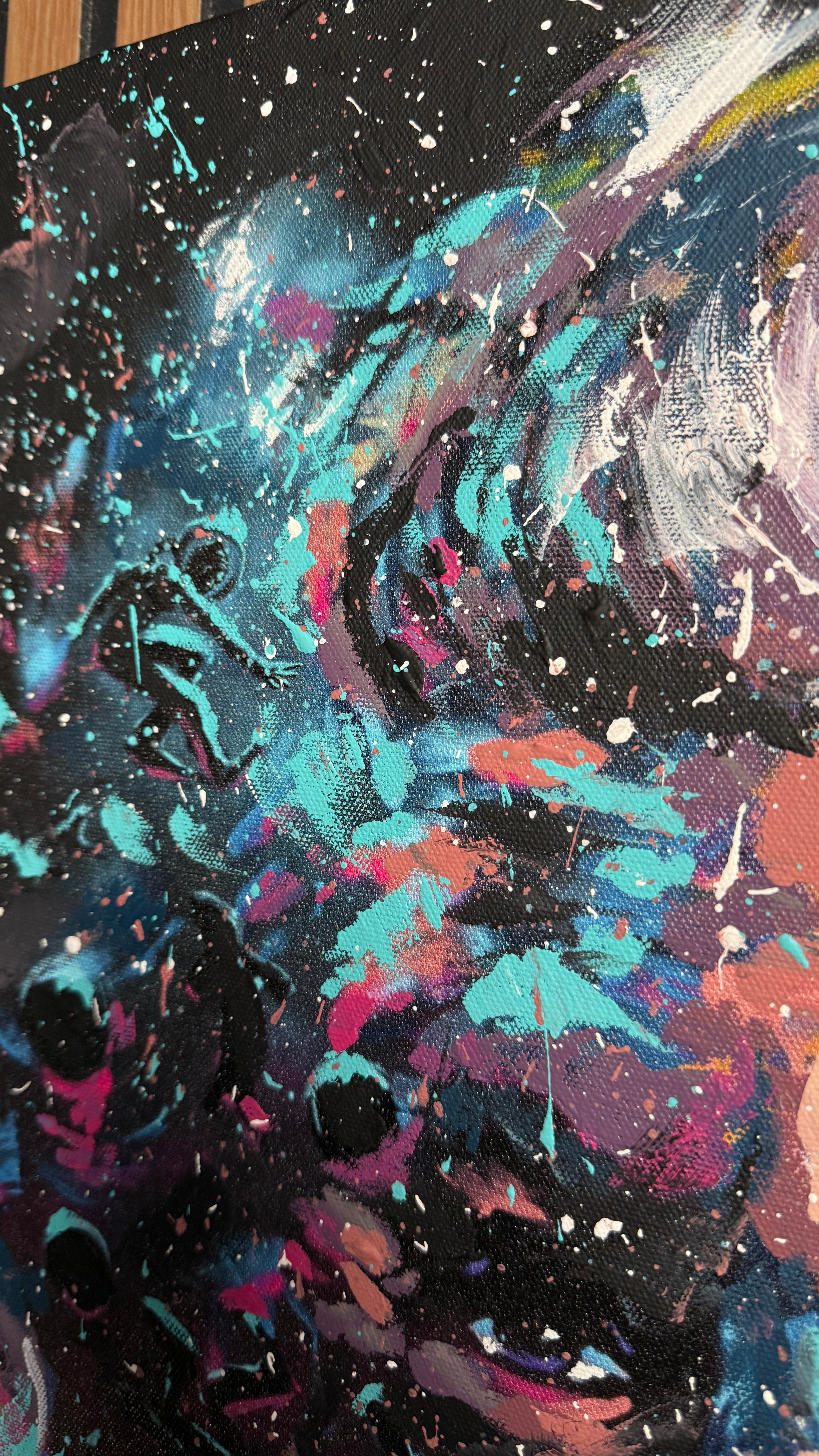 Colorful Mind - Original Hand Embellished Canvas Print