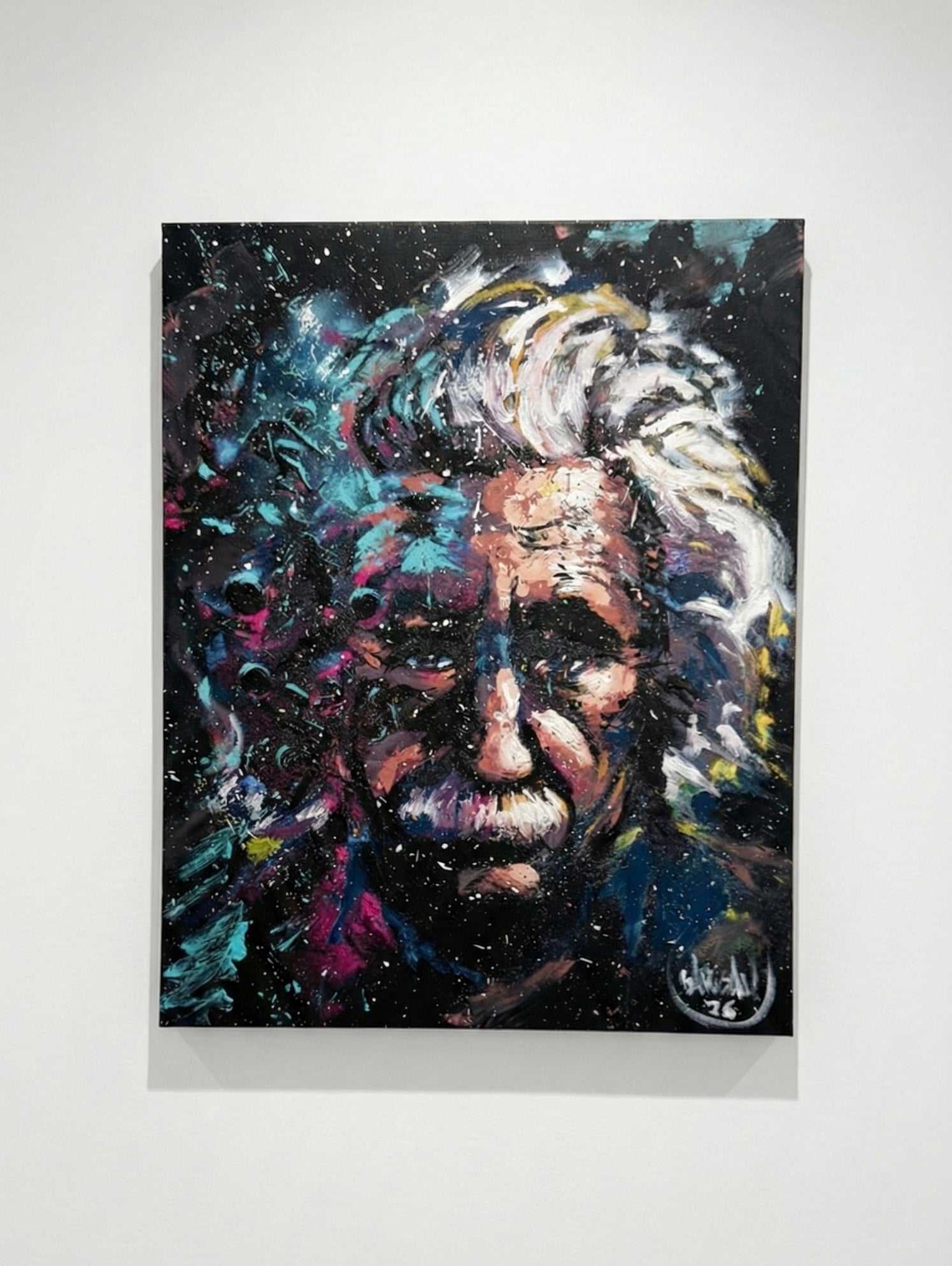 Colorful Mind - Original Hand Embellished Canvas Print