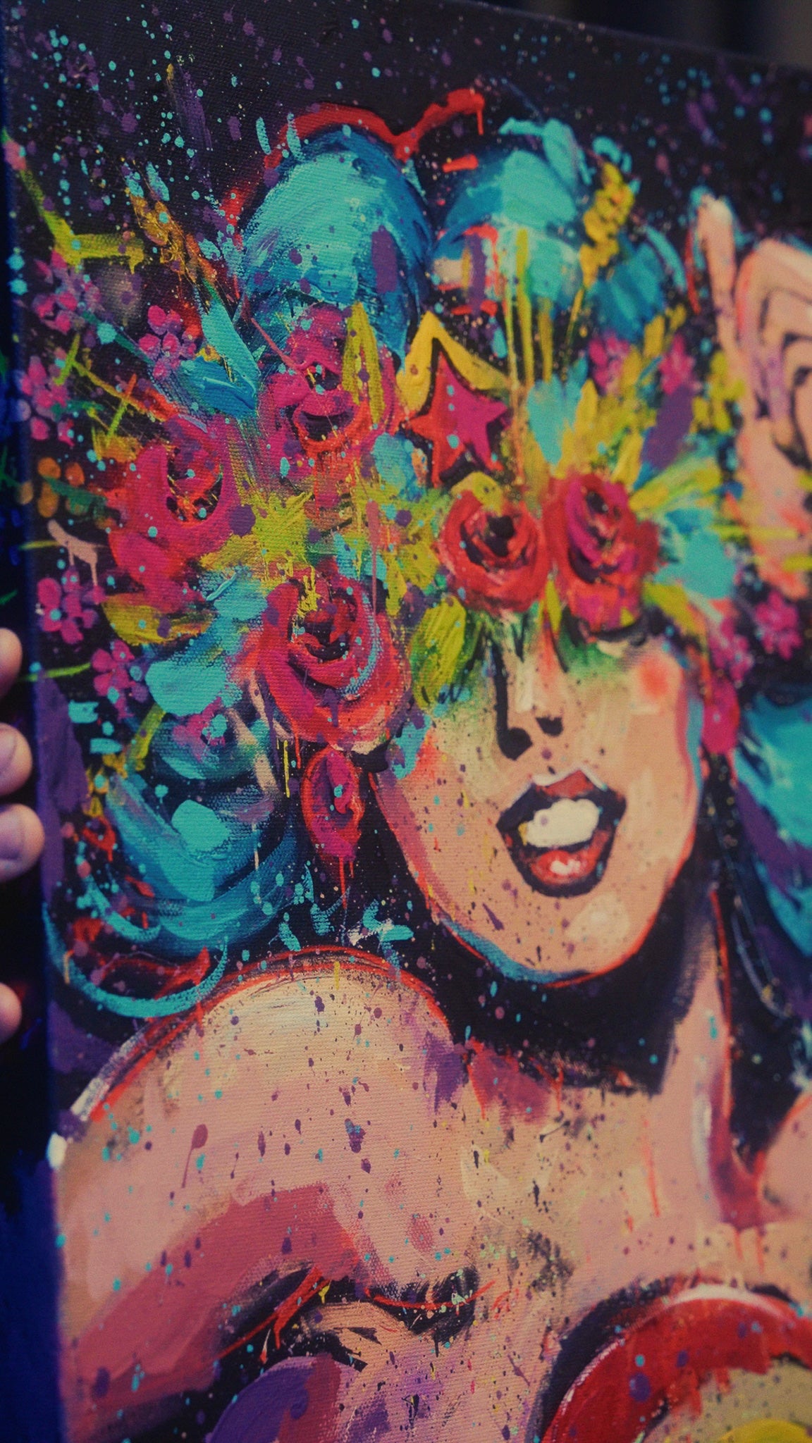 Wonder Woman - Hand Painted Canvas Print - 1 of 1