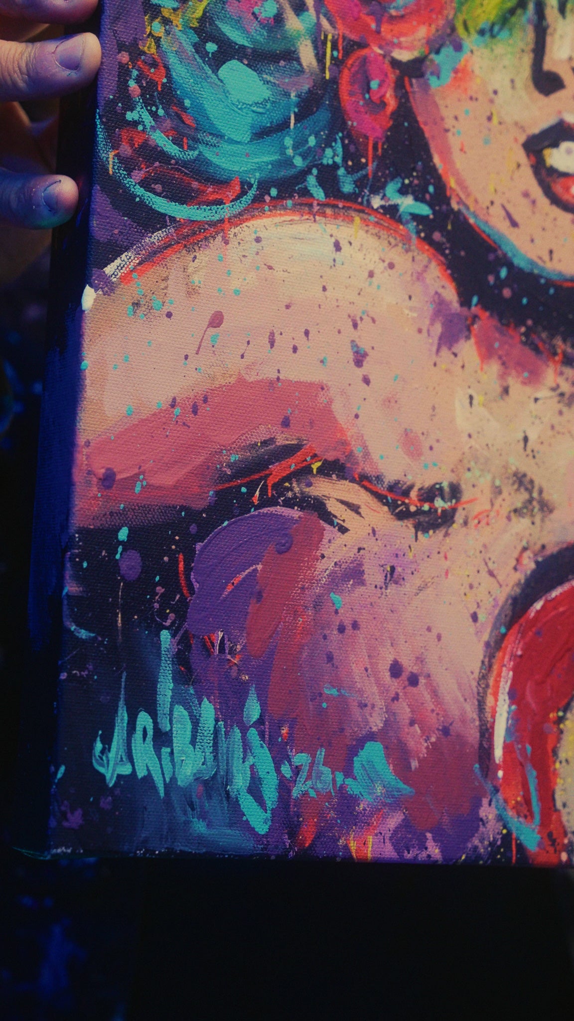 Wonder Woman - Hand Painted Canvas Print - 1 of 1