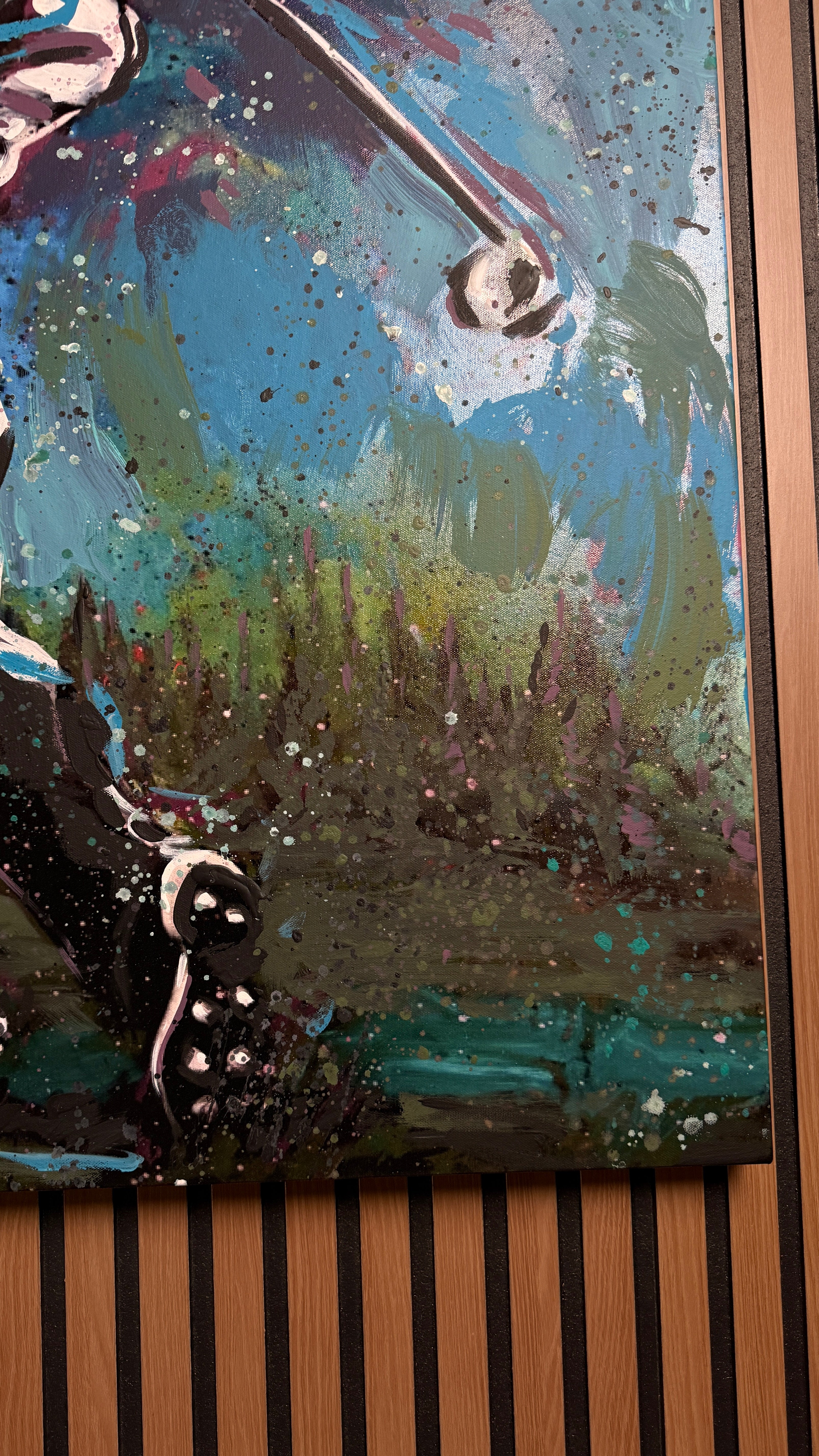 Golf Swing - Original Hand Embellished Canvas Print