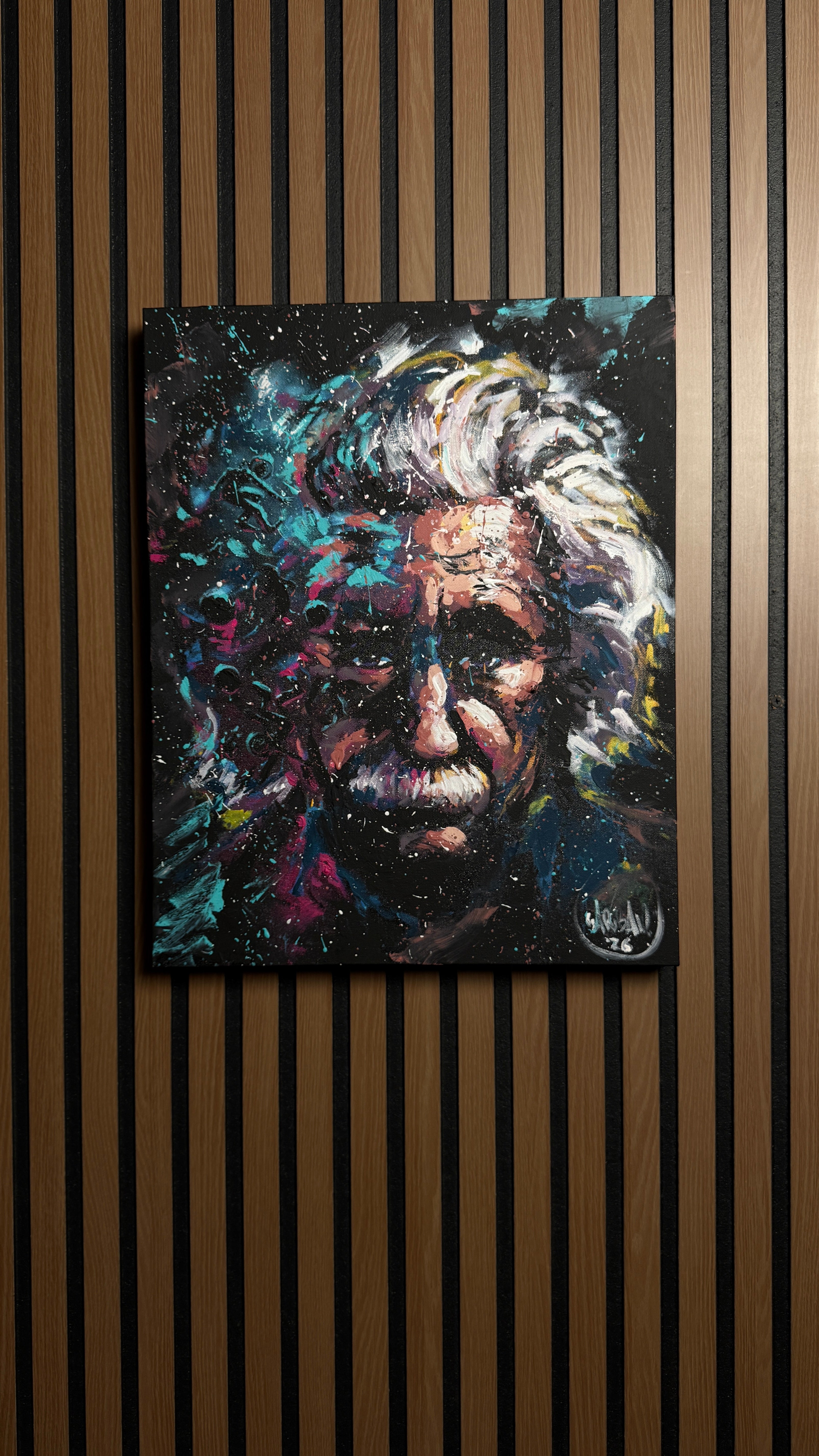 Colorful Mind - Original Hand Embellished Canvas Print