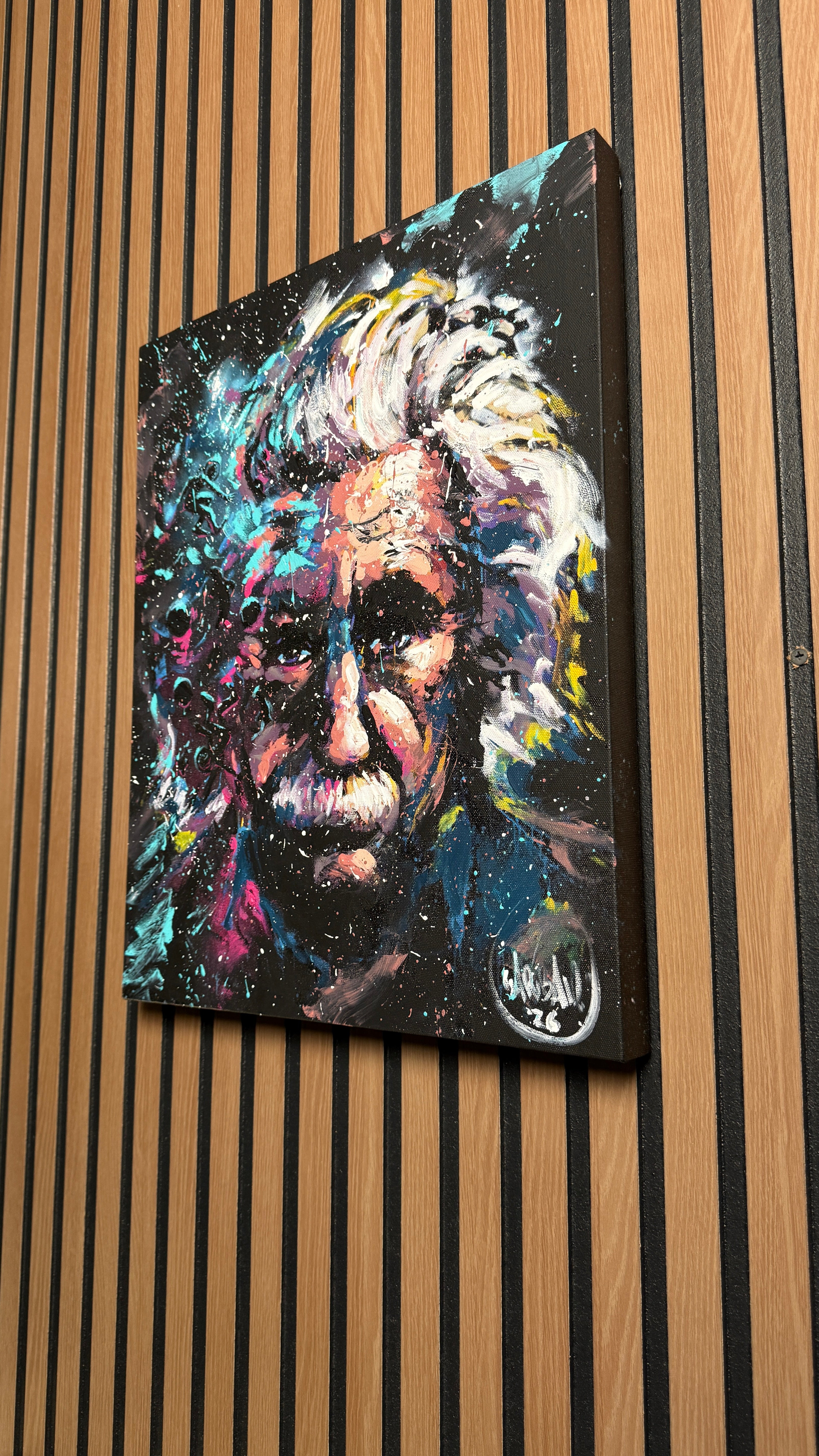 Colorful Mind - Original Hand Embellished Canvas Print