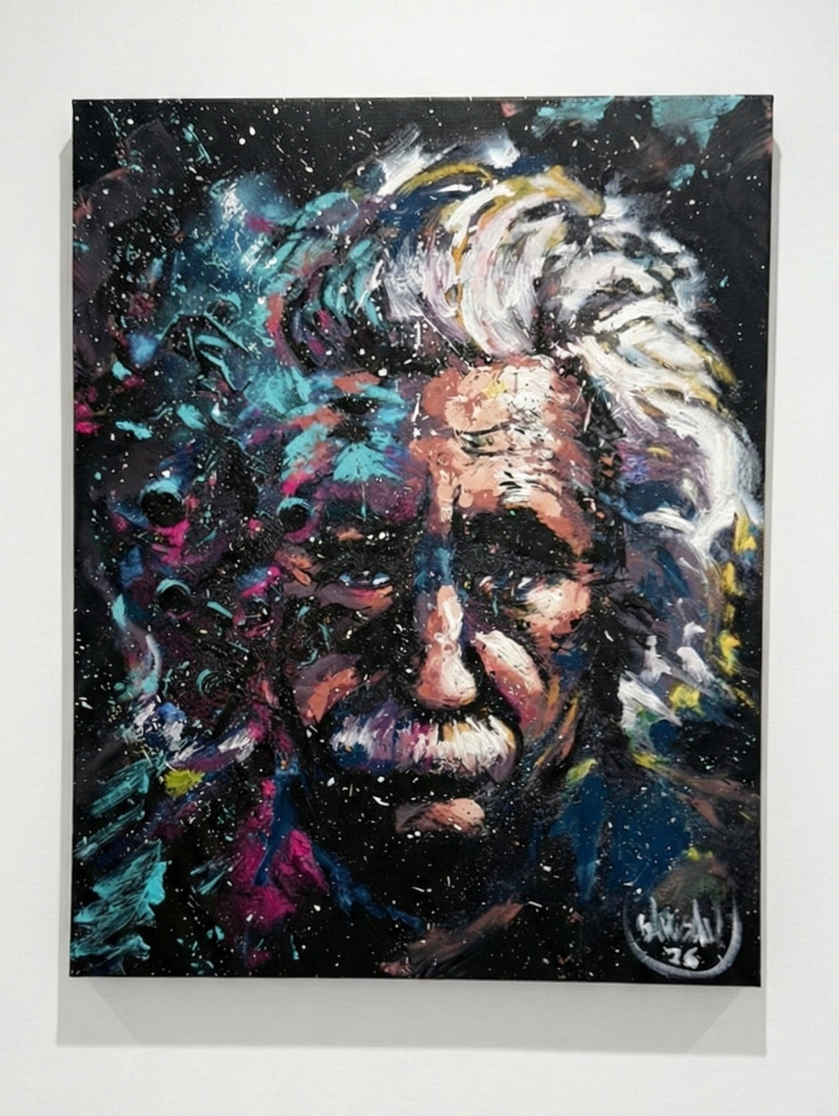 Colorful Mind - 1 of 1 Hand Embellished Canvas Print