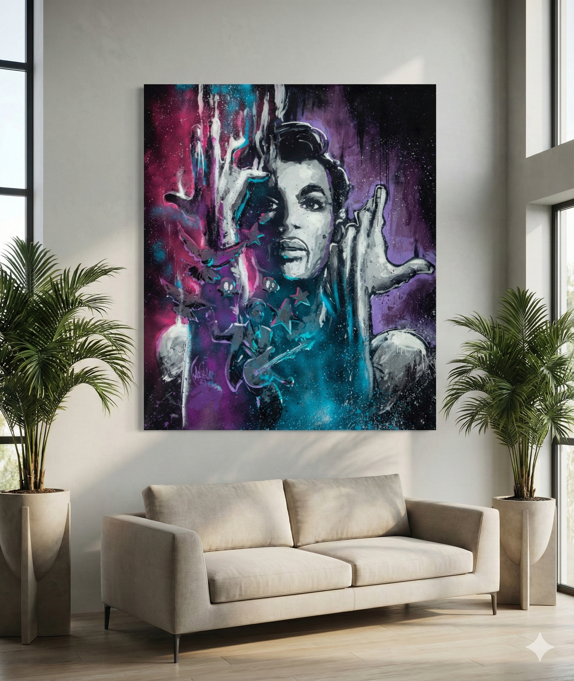 Purple Space - Original Painting