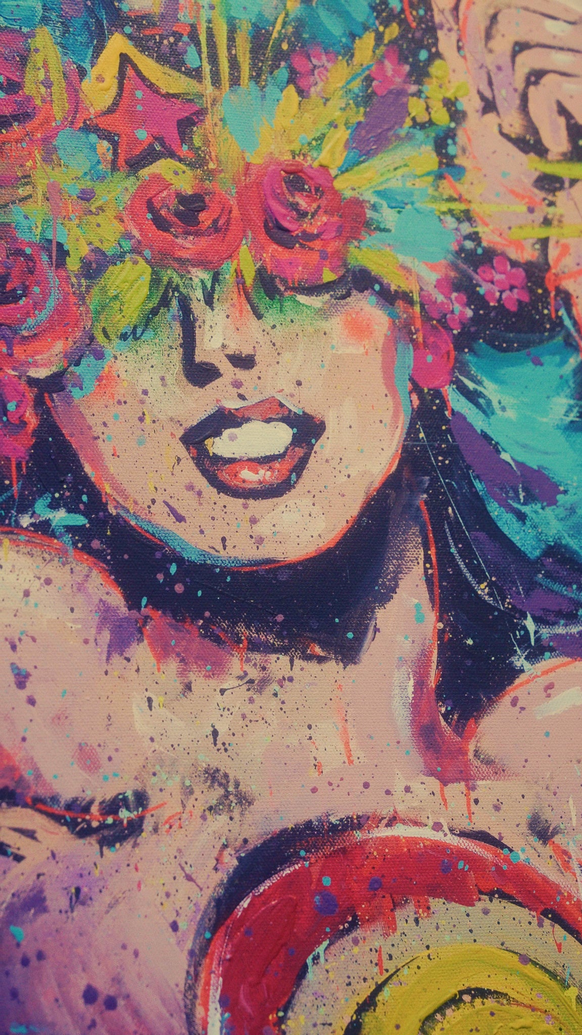 Wonder Woman - Hand Painted Canvas Print - 1 of 1