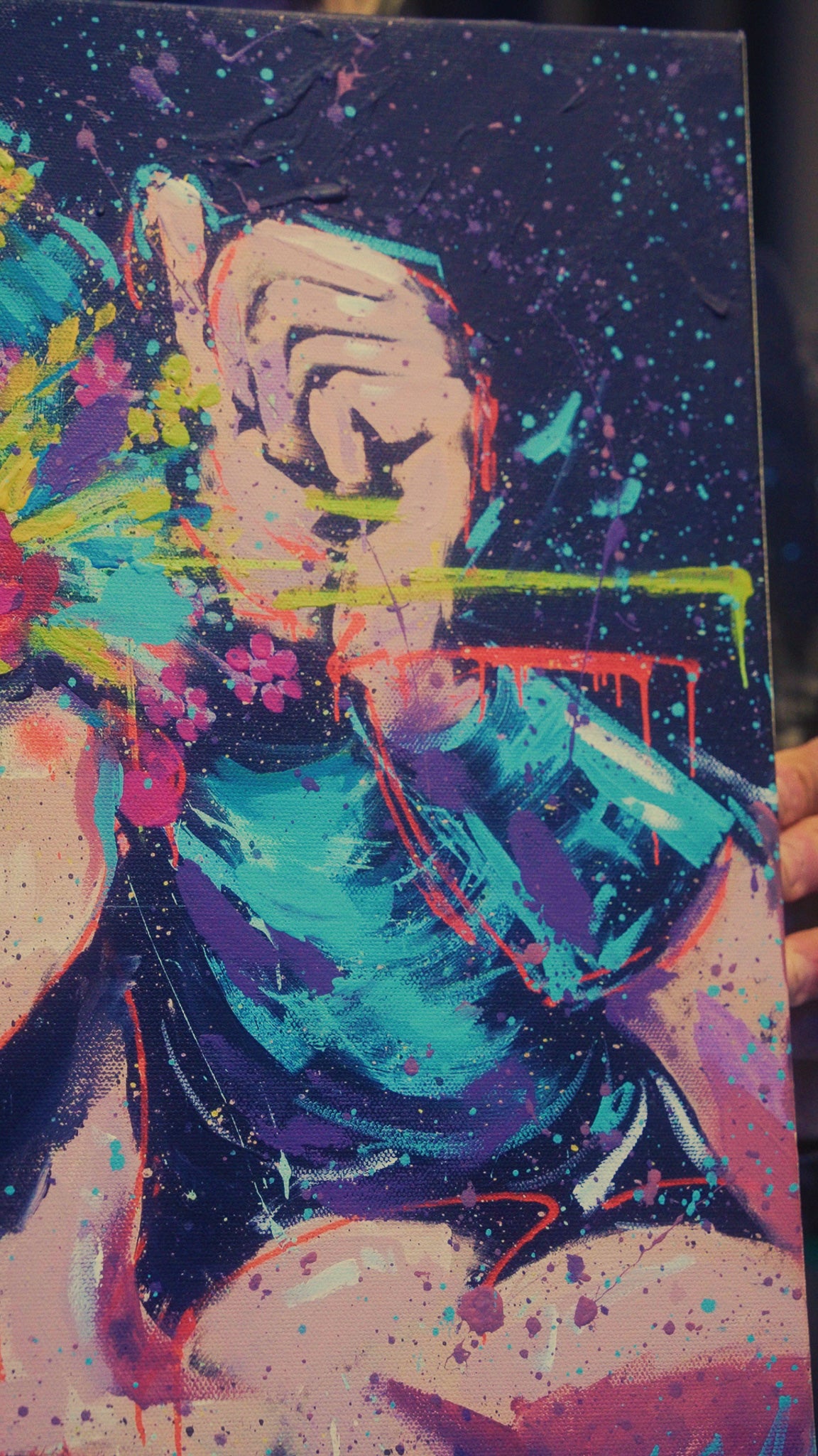 Wonder Woman - Hand Painted Canvas Print - 1 of 1