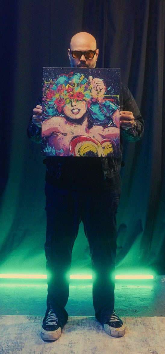 Wonder Woman - Hand Painted Canvas Print - 1 of 1