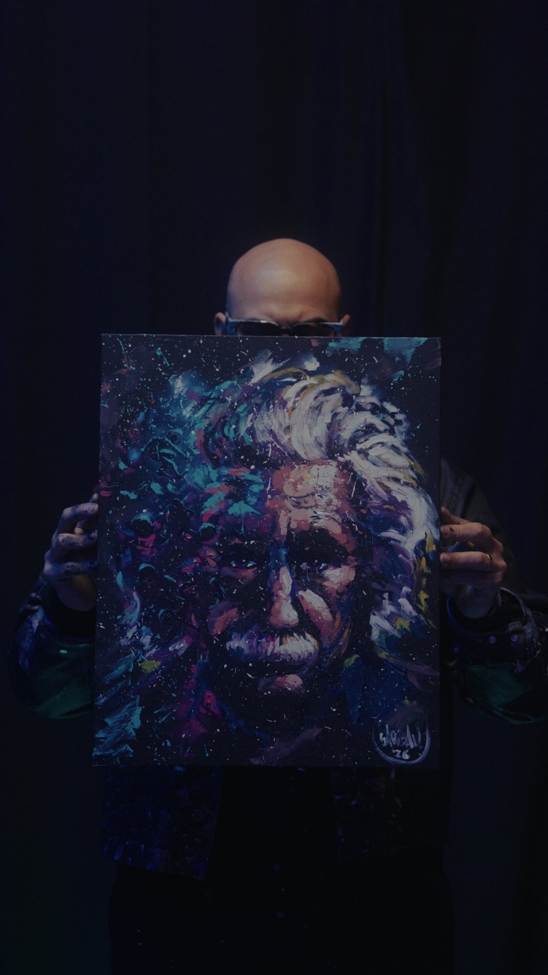 Colorful Mind - 1 of 1 Hand Embellished Canvas Print