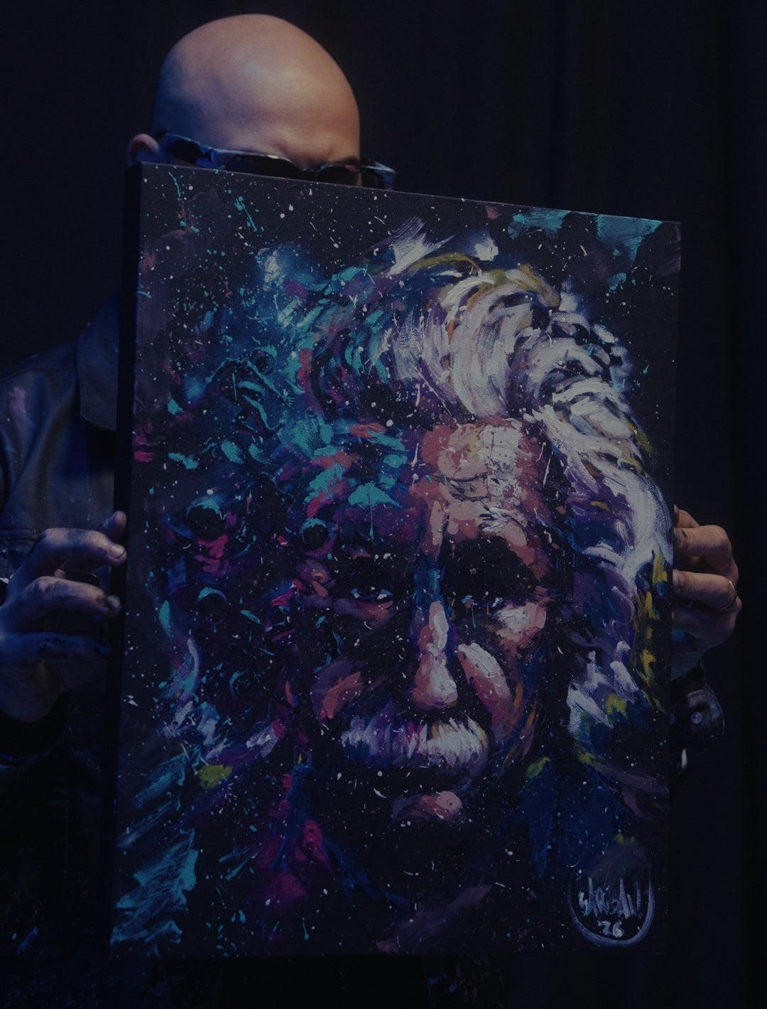 Colorful Mind - 1 of 1 Hand Embellished Canvas Print